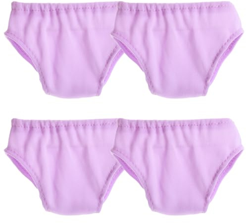 BESPORTBLE Lot de 4 culottes pour poupée - Accessoires de sous-vêtements - Jeux de prévention - Costume