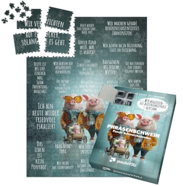 puzzleYOU: Puzzle-Adventskalender | „Phrasenschwein: Eltern-Start-Up“