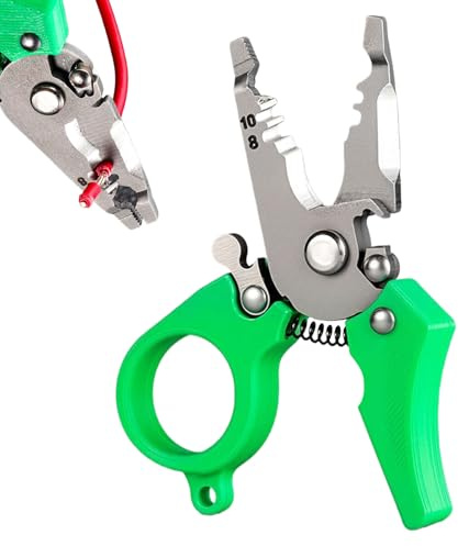 Wezalget Pelacables y cortahilos | Pelacables de tenaza multifunción de pequeñas dimensiones | Herramienta eléctrica para cortar dividir enrollar apretar pelar