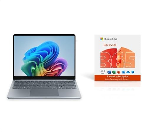 Microsoft Surface Laptop | Copilot+ PC | 13” LCD Touchscreen | Snapdragon® X Plus | 16GB Memory | 512GB Storage| Latest Model | Ocean | 3 Month 365