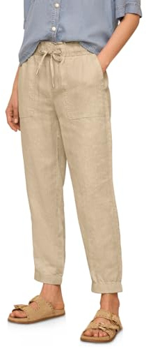 Street One Studio Damen Slim Leg Hose im Loose Fit aus Leinen 3717004