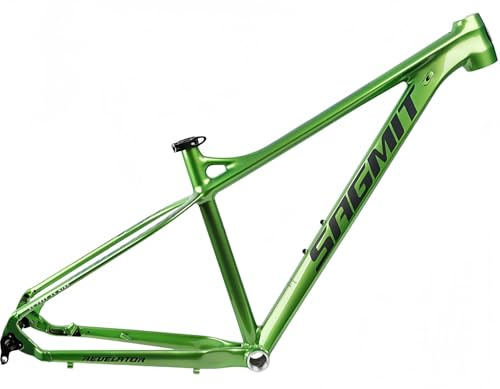 Racing Hardtail MTB Rahmen 27,5/29er Aluminiumlegierung Rahmen XC Mountainbike Rahmen S/M/L Mit Geringem Widerstand Scheibenbremse Steckachse 12 * 142mm Grass Green,S