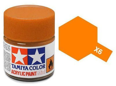 Tamiya - Peinture Tamiya X-6 orange brillant 81506