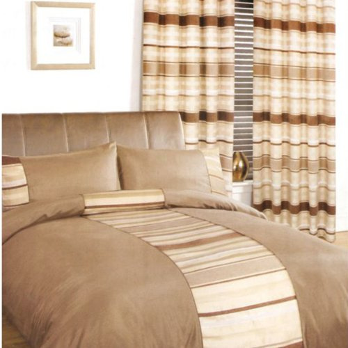 Rapport Home New York Chenille Stripe Black King Duvet Cover Set