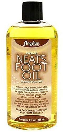 Angelus Brand Prime Neatsfoot Oil Compound Shoes Boots Leather Waterproof Softener Protector Conditioner 236.6ml