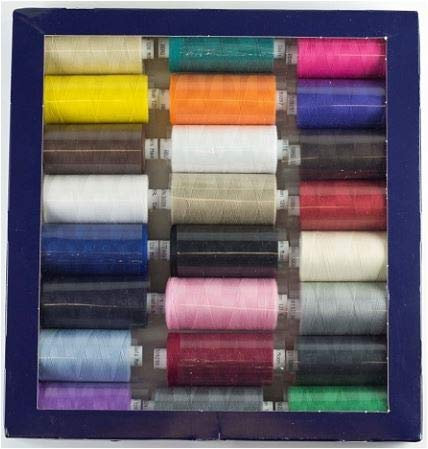 Coats Moon Assorted Dark 120s Sewing Machine Polyester Thread Cotton 1,000 Yards
