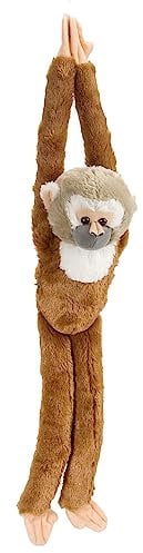 Wild Republic 14471 15256 Hanging Monkey Plüsch Totenkopfäffchen, 51cm