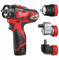 Milwaukee M12 BDDXKIT-402C trapano avvitatore 12 V con mandrini intercambiabili