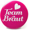Frau WunderVoll® 6 JGA Buttons PINK, Team Braut/junggesellenabschied, Mädchen, Braut, Hochzeit, JGA Deko, JGA Accessoires, Mädelsabend, Schleier, Traumbraut