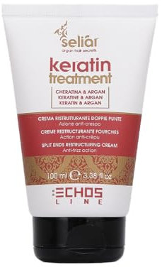 Echosline Seliàr Crema Reestructurante de Tratamiento de Queratina-100 ml, Multicolor, 100mL