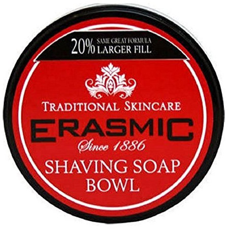 SIX PACKS of Erasmic Shaving Soap Bowl 90g