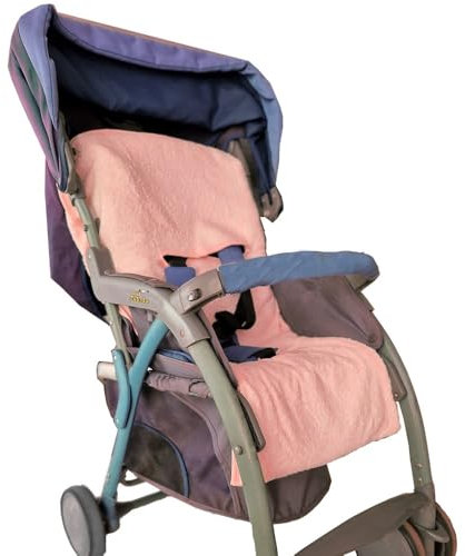 Universal-Kinderwagen-Bezug aus Frottee, hergestellt in Italien, Orange