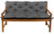 Gutekissen® Bankkissen, Sitzkissen, Rückenlehnen, Gartenkissen, Steppkissen, Doppelkissen, Sitzmöbel, Sitzbank-Kissen, Gartenschaukel, Gartenmöbel Law (170cmx50cmx50cm, Dunkelgrau)