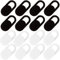Osuter Webcam Cover, 20 Pack Camera Cover Ultra-Thin Web Webcam Cover Slide,Web Camera Cover for Smartphone Laptop Desktop Tablet Privacy (black and white)