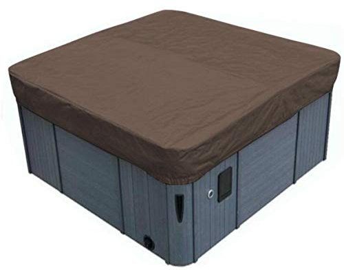 Asiacreate Outdoor Square Hot Tub Cover,Waterproof SPA Hot Tub Covers,81.5Lx11.8H,Brown