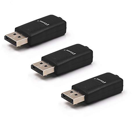 EVanlak DispalyPort Headless Ghostclassic Style Display Emulator for PC 4K DP Dummy Plug fit Headless 1080@60Hz- 3840x2160@17Hz 3Pack…