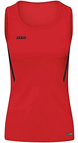 JAKO Challenge Tanktop Damen rotschwarz, 36 Damen