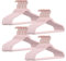 100 Stück hochwertige Samt Kleiderbügel in der Farbe Rosa mit Rosegold Look Haken/Anti-Rutsch/von StickandShine