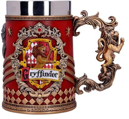 Nemesis Now Harry Potter Gryffindor Hogwarts House Collectable Tankard, Harz, Rot/Goldfarben, 1.25 picometer