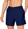 Maillot de Bain Homme Piscine Short de Bain Caleçon de Bain 2 Poches Latérales Short de Plage Séchage Rapide Respirant avec Cordon Réglable pour Surf Sport Natation Casual Loisir Piscine Été Bleu, 3XL