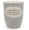 Mea-Living Tasse mit Henkel DIE WELT IST EIN IRRENHAUS 500ml, Becher mit Spruch, Geschenkidee für Eltern, Spruchtasse