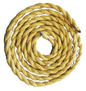 Cable trenzado de 5m 2x0,75 para conexión eléctrica, ideal para instalaciones y proyectos de electricidad o bricolaje.