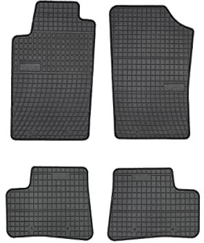 OMAC Gummi Fußmatten kompatibel mit Peugeot 206 1998-2009 Automatten Gummi Schwarz 4tlg