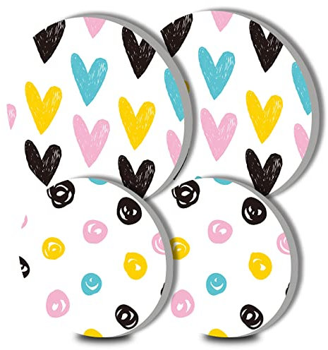 Lot de 4 Cache-plaques Ronds en métal à Motif cœur pour cuisinière électrique, brûleur supérieur, Protection de Four à gaz, Accessoires de Cuisine, Table de Cuisson Moderne, décoration de Cuisine