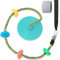 Arbre Swing pour Enfants arrière-Cour Unique Disque Corde Escalade siège pour Arbre Terrain de Jeux extérieur intérieur Swing Set Accessoires avec épaississement 4 ft Sangle-Cyan