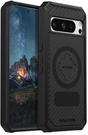 Rokform - Google Pixel 8 Pro Case, Rugged Series, Magnetic Pixel Pro 8 Case, Drop Tested Armor (Black)