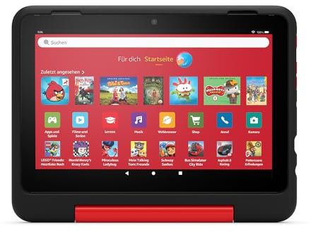 Das neue Kindgerechte Hülle von Amazon für das Fire HD 8-Tablet (nur für Tablets der 12. Generation geeignet), Marvel-Avengers-Design
