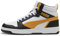 PUMA Unisex Rebound V6 Sneaker, White-Archive Gold Black, 43 EU