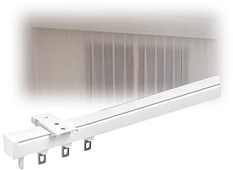 JDSHFEN Deckenschiene für Vorhänge aus Aluminiumlegierung, Trennschiene, Vorhangschienensystem, Krankenhaus-Deckenschiene für Vorhänge, für Raumteiler, Duschvorhang, Fenster