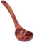 Sunicon Korean Wooden Soup Spoon, Multipurpose Long Handle Wood Porridge Ladle Round Spoons Wooden Mixing Ramen Spoon (24)