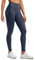 CRZ YOGA Damen Butterluxe Faux Leder Leggings Lederoptik High Waist Sporthose Kunstleder Stretch Workout Sportleggins - 71cm Echtes Navy-Folienmuster 42