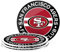 San Francisco 49ers NFL Untersetzer-Set, 4 Stück, Rot und Schwarz