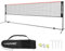 LARMNEE Badminton Netz, 5 m Volleyballnetz, Federballnetz, 3-Fach-Höhenverstellbar 107/120/155cm, Tragbares Set für Tennis, Badminton oder Volleyball, für Garten, Indoor, Outdoor EBR05BN02
