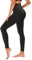 TNNZEET High Waist Leggings Damen Elastische Leggins Weiche Sporthose für Sport Gym,Schwarz Leopard,S-M