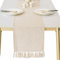 CutitiUU Unifarbene Tischdecke aus Leinen mit Fransen,Herbst Tischläufer,Makramee Baumwolle Leinen Tischläufer lang mit Hand-Quasten Kaffee Tisch Läufer,Tabletop Dekor Picknick Party (Beige)