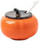 CvbGNJm Sucrier, sucrier, sucrier orange avec couvercle, pot de stockage de sucre en forme de tomate, pot à sucre, pot à épices for récipient à sucre, for bar à café, restaurant, maison
