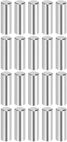 QUARKZMAN 20pcs Goupilles Cylindriques à Roulement, 8mm x 22mm Goujon Cylindrique 316L Acier Inoxydable Industriel Mécanique Chevilles Support d'Étagère Tige Fixation Installation Meubles