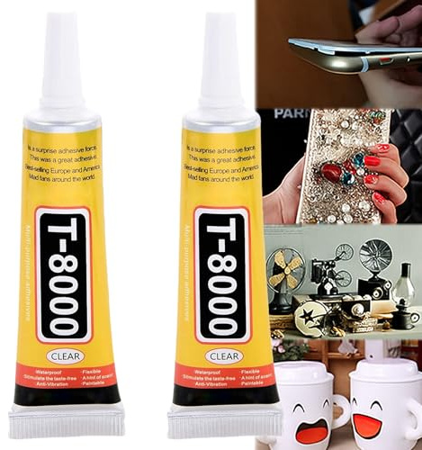 T8000 Phone Screen Glue Clear Repair Adhesive - Strong Bonding, Fast-Drying for Electronics, Jewelry, Multi-Purpose Fixes, Waterproof & Durable