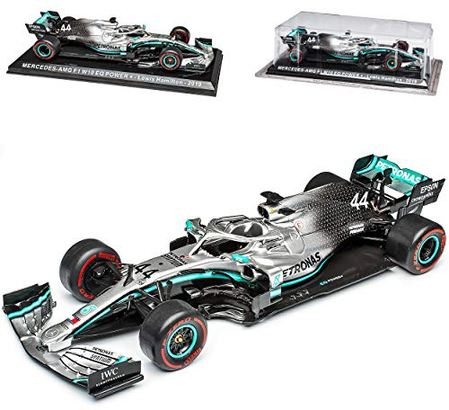 alles-meine.de GmbH Defekte Verpackung Mercedes-B AMG W10 EQ Power Weltmeister Lewis Hamilton Nr 44 Formel 1 2019 mit Sockel 1/24 Modellcarsonline Modell Auto mit individiuellem ..