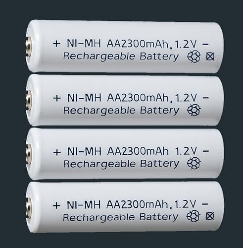 4X 2300 mAh AA Rechargeable Batteries Pre charged High Capacity NiMH 1.2V