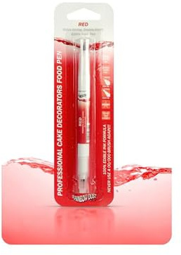 Rainbow Dust Professional Food Ink Pen - Red