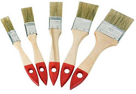 mako Wow! Basic Flachpinsel-Set 5-TLG., Anthrazit