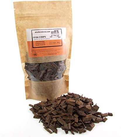 AlcoFermBrew American Oak Chips High Toast 100g – Whiskey Barrel Flavour Enhancer for Red Wine & Spirits – Rich Toasted Notes – Natural Oak for Home Ageing and Body Enhancement