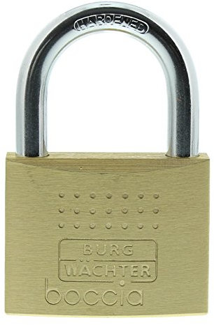 Burg Wächter 450 60 Burg Boccia Padlock 60 mm SB, Brass