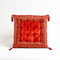 Aga's Own Indische Sitzpuff Sitzkissen Bodenkissen Yogakissen Orientalisches Kissen Indien (Rot)