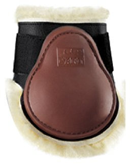 Eskadron Protection Streichkappen Lammfell braun Pony